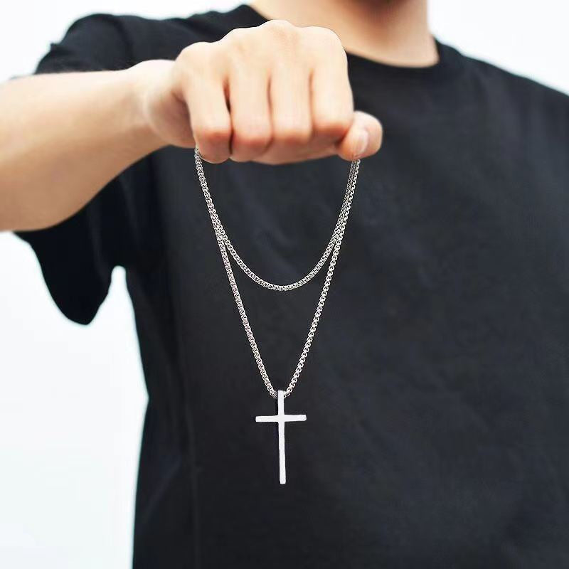 Men's Cross Pendant Necklace